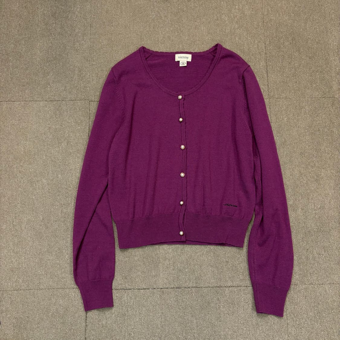 SIENNE 시엔느 세실 가디건 퍼플  상품이미지1