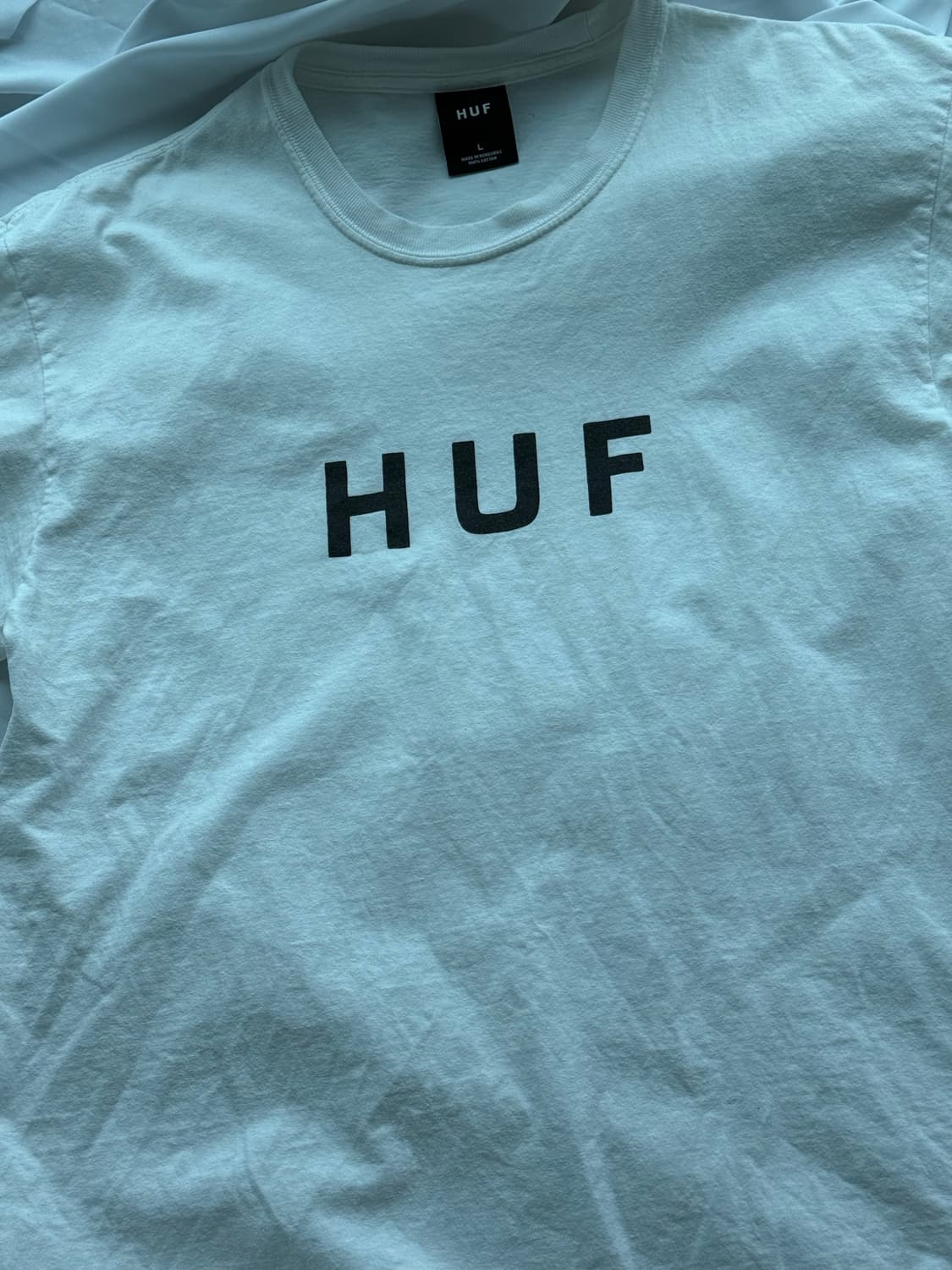 허프 HUF 로고 화이트 반팔 티셔츠 상품이미지7