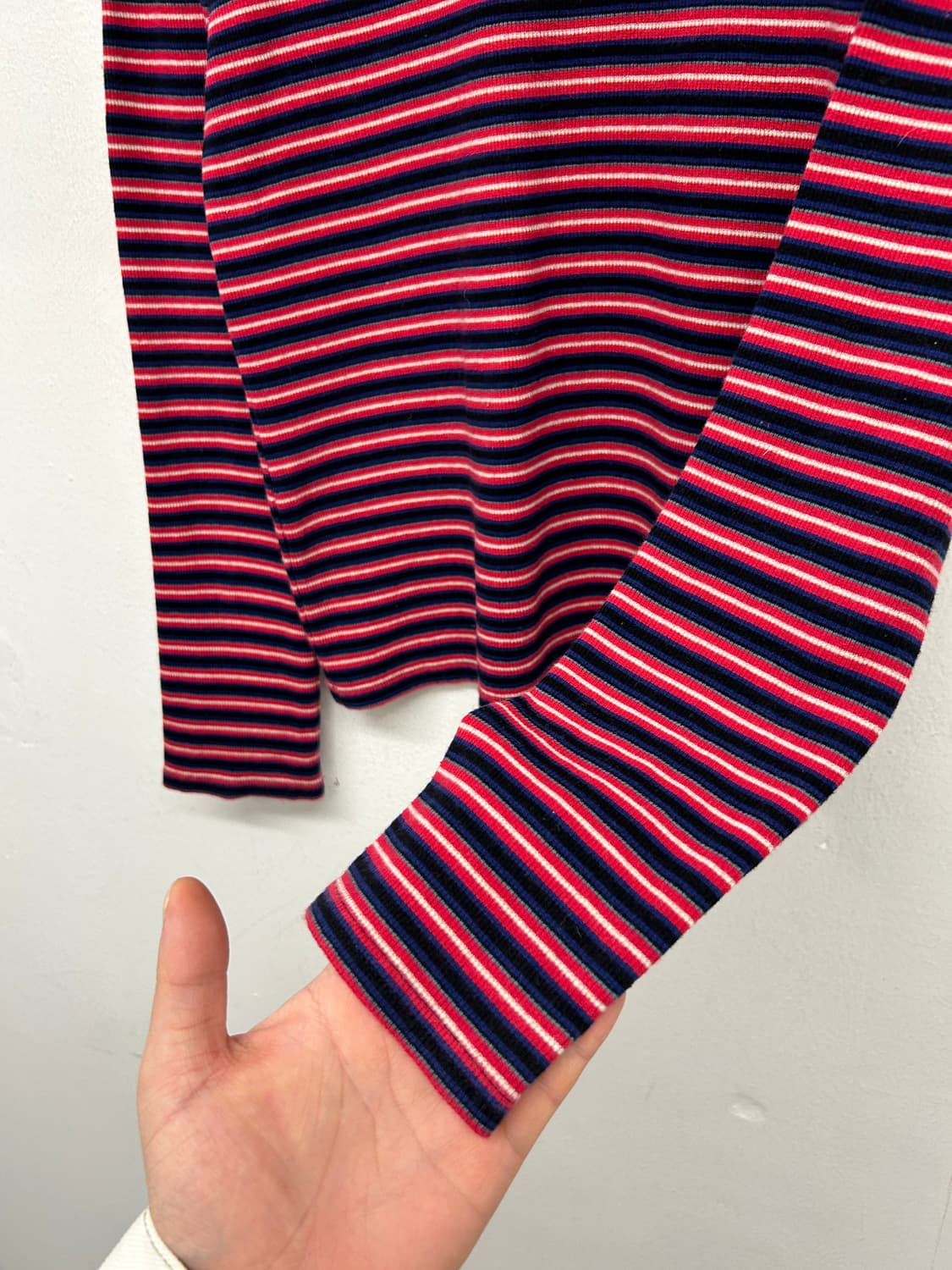 스투시 스트라이프 목폴라 상품이미지2