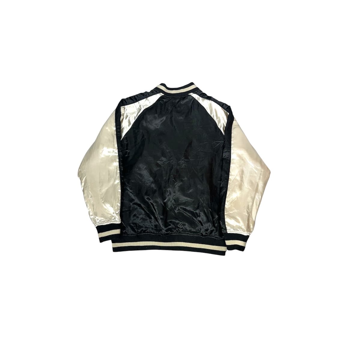 일본 빈티지 스카잔 오버핏 블랙 사이드 라인 자켓 M 상품이미지5