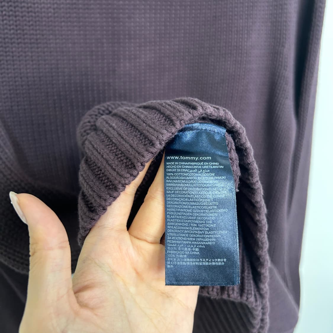 타미힐피거 남성 프리미엄코튼 니트 M 상품이미지4