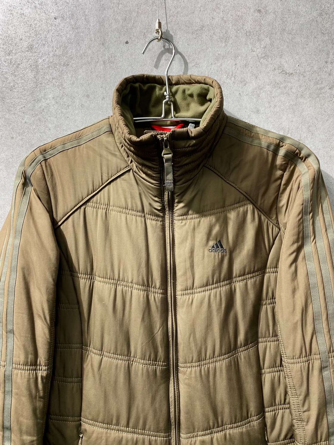 [L] Adidas 아디다스 카키 롱 패디드 점퍼 상품이미지2