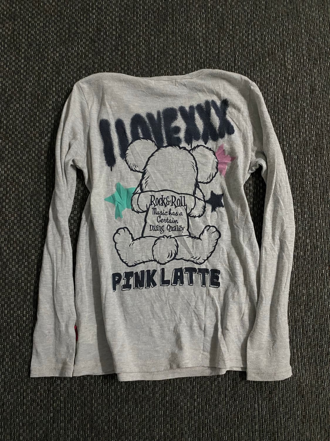 00’s Kitsch Pink Latte Print Sleeve 키치 상품이미지7