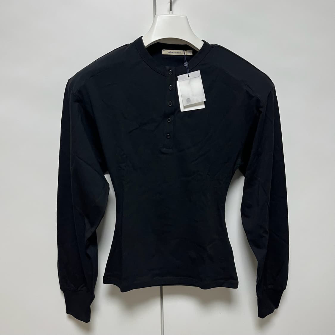 [M]팔로마울 Ryno 롱 슬리브리스 탑/블랙 상품이미지2