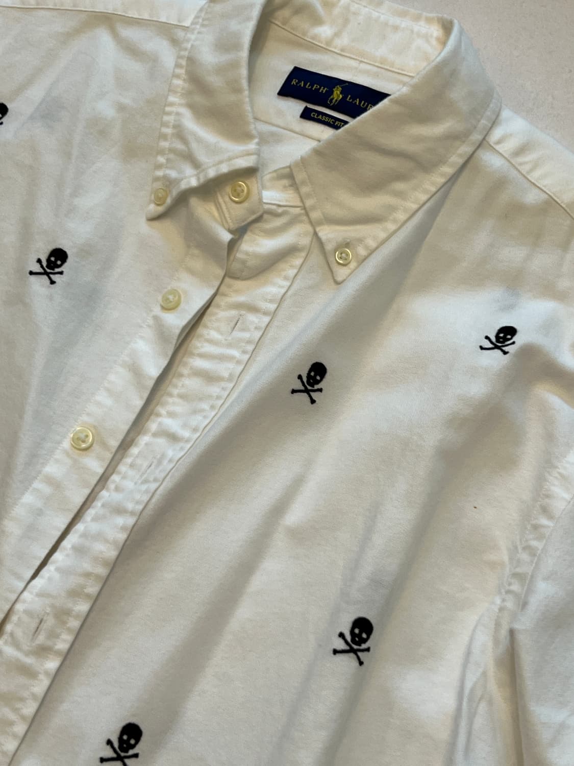 폴로 랄프로렌 해골자수 셔츠 클래식핏 105 상품이미지2