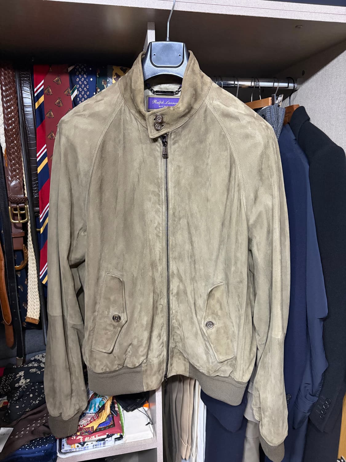 랄프로렌퍼플라벨 스웨이드 자켓 상품이미지1