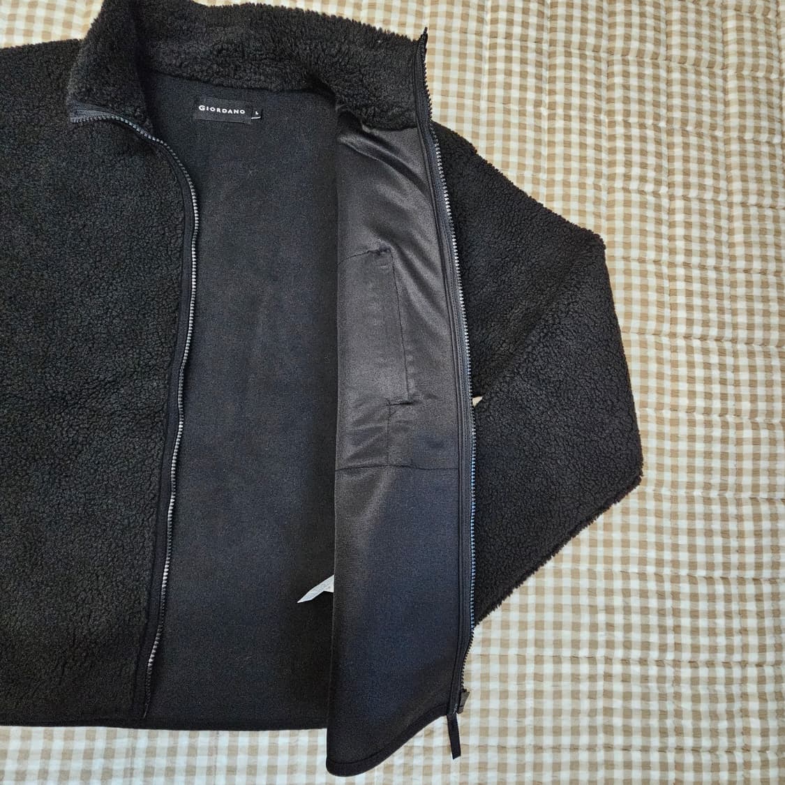 지오다노 플리츠 오버핏 집업자켓 남자100~105 상품이미지5