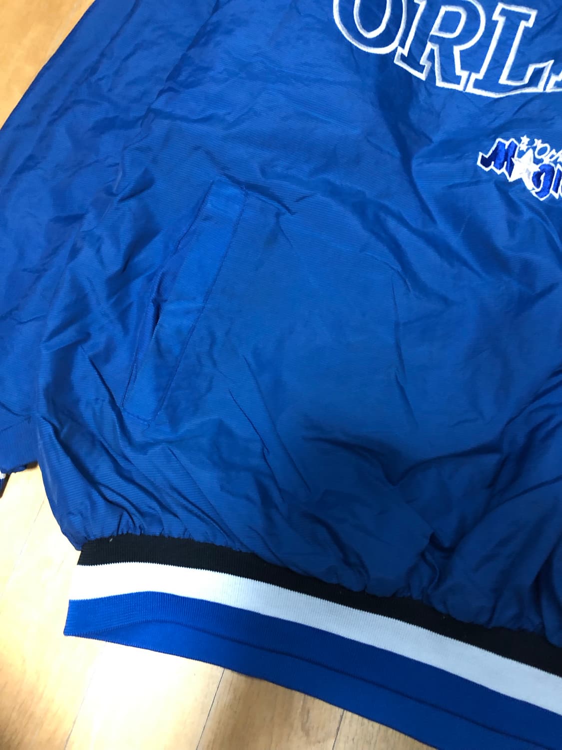 USA 월드센스 NBA 올랜도 매직 웜업 바람막이 XXL 상품이미지5