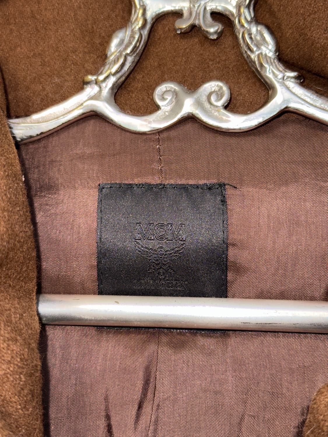 MCM metal brown goose down hood padding  상품이미지4