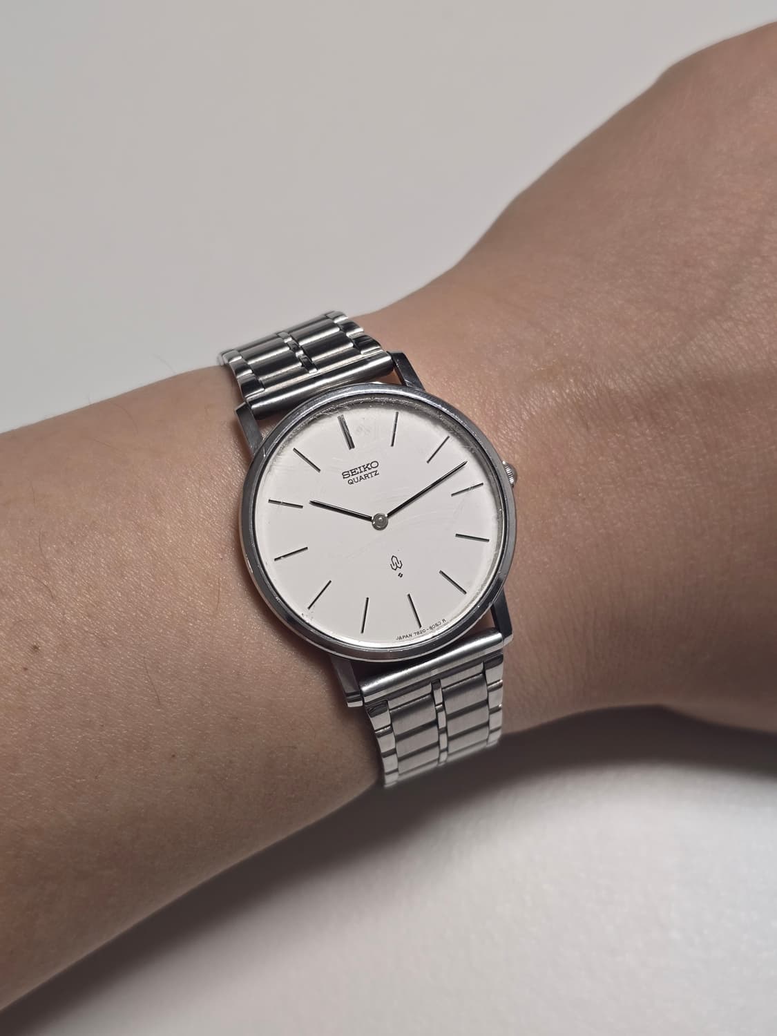 Seiko Chariot(샤리오) 7820-8050 흰판 바인덱스 상품이미지6