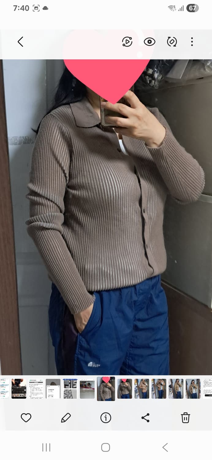 Rag & Bone 랙앤본 골지 니트 가디건 XL 약66~77 상품이미지10