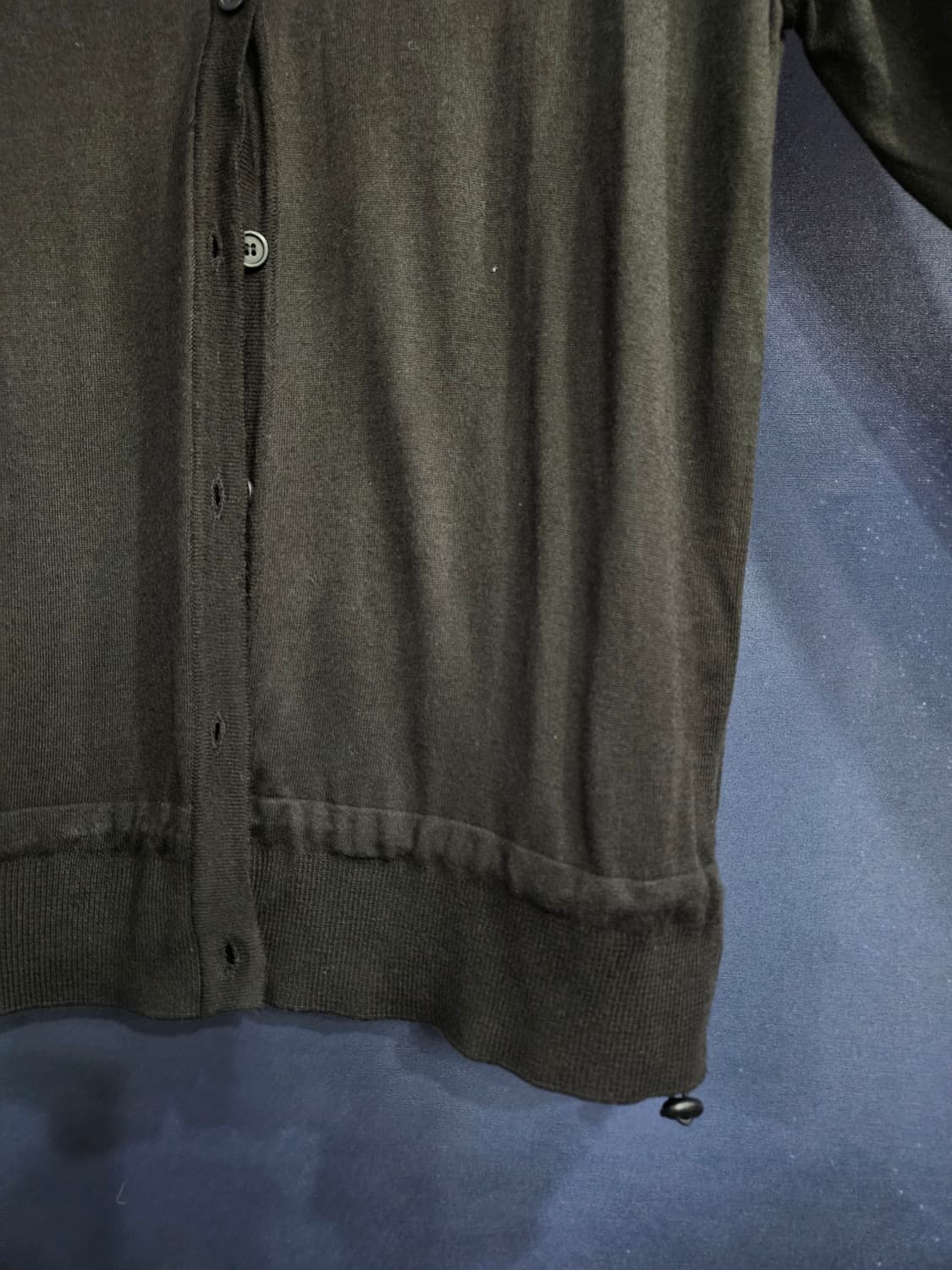 플라스틱 프로덕트 블랙 남성 슬림핏 95 가디건  상품이미지6