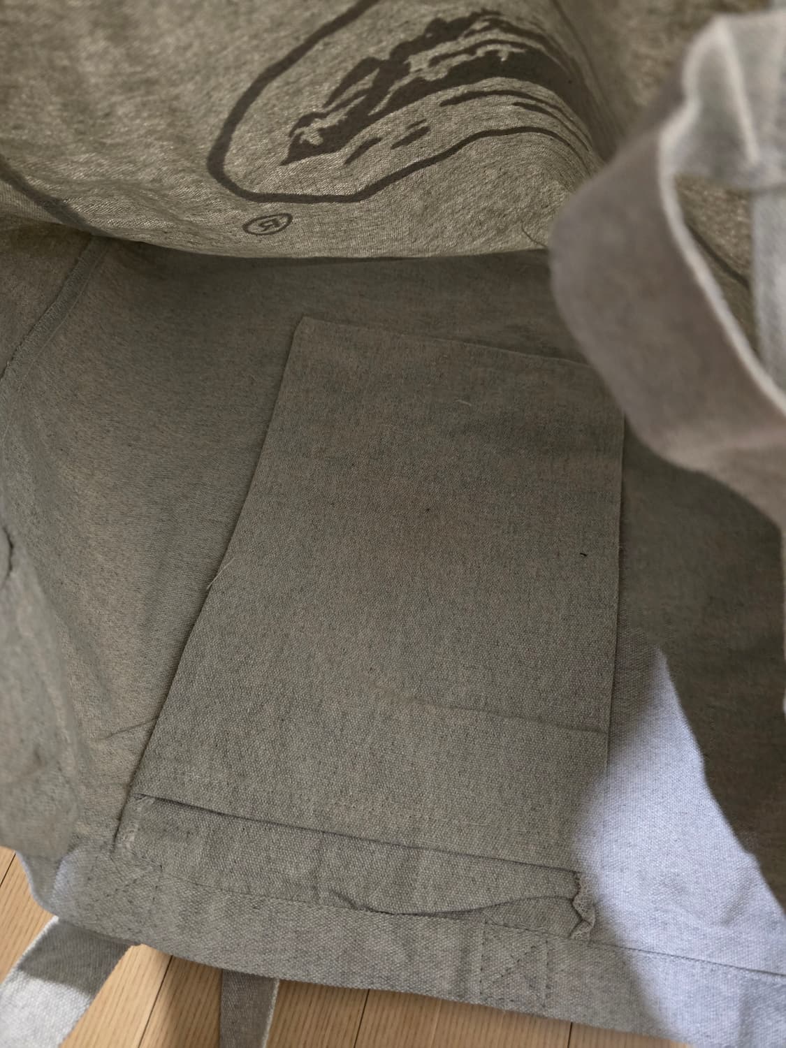 코르테이즈 캔버스 토트백 그레이 화이트 상품이미지4