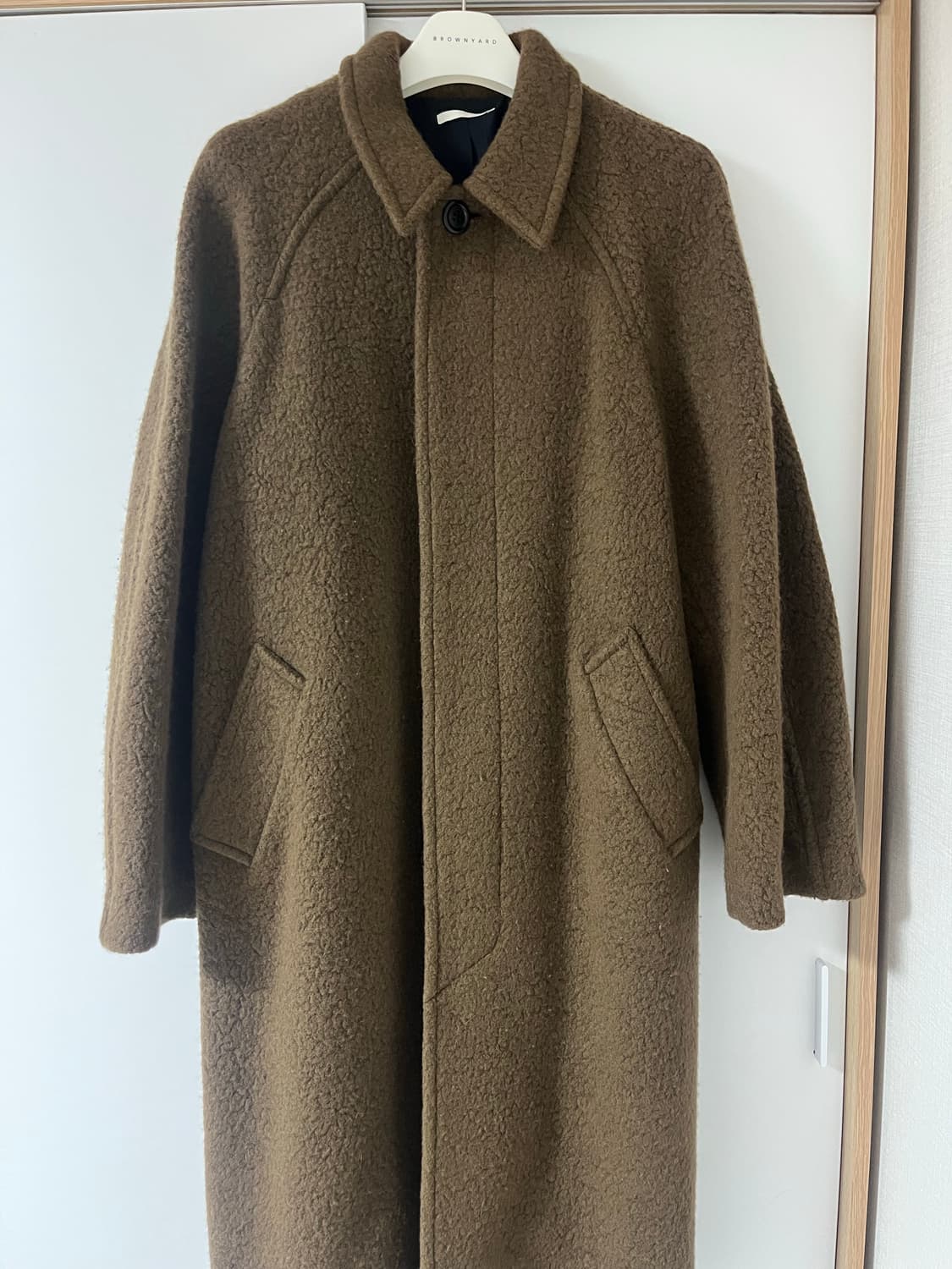 아모멘토 22FW 알파카 코트 (브라운) _M size 상품이미지4