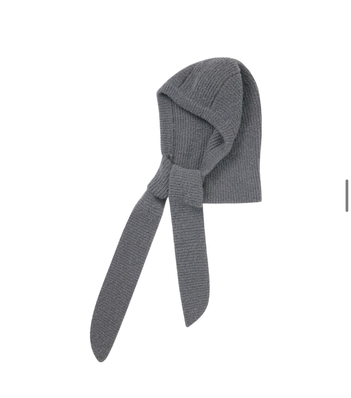 (새상품)(GREY) 드로우핏 우먼 부클 타이 머플러 바라클라바 상품이미지7