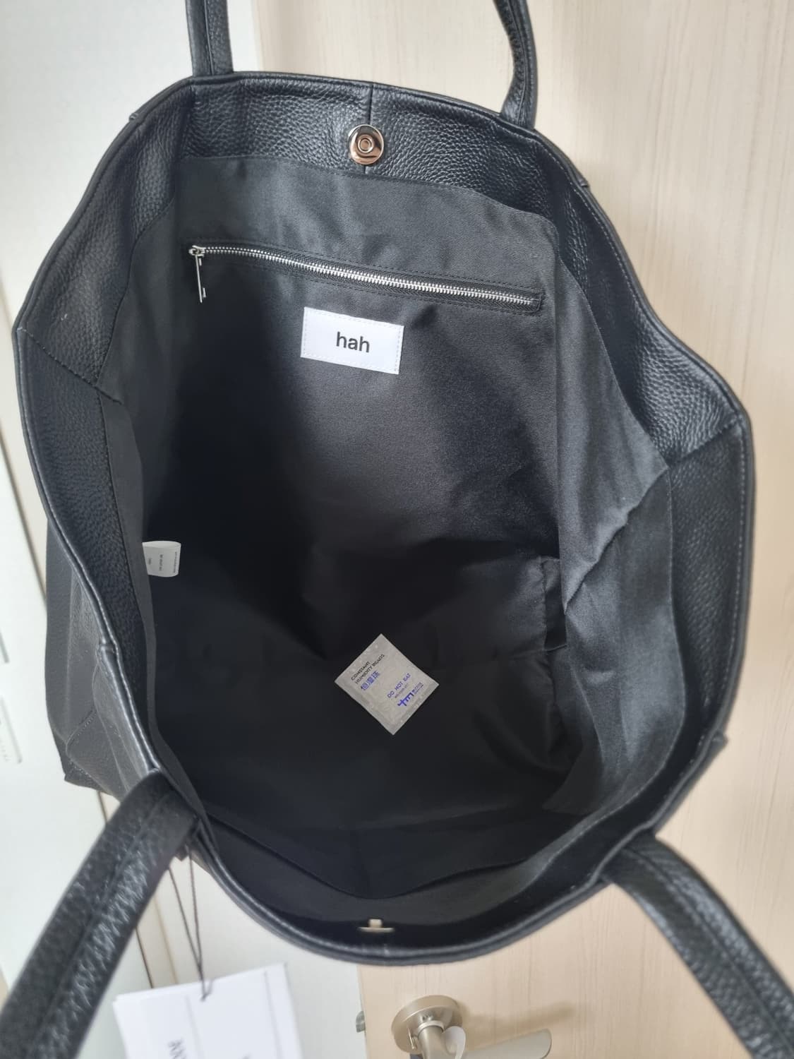 하아카이브 베를리너 소가죽 블랙 토트백 숄더백 가방 새상품 상품이미지8