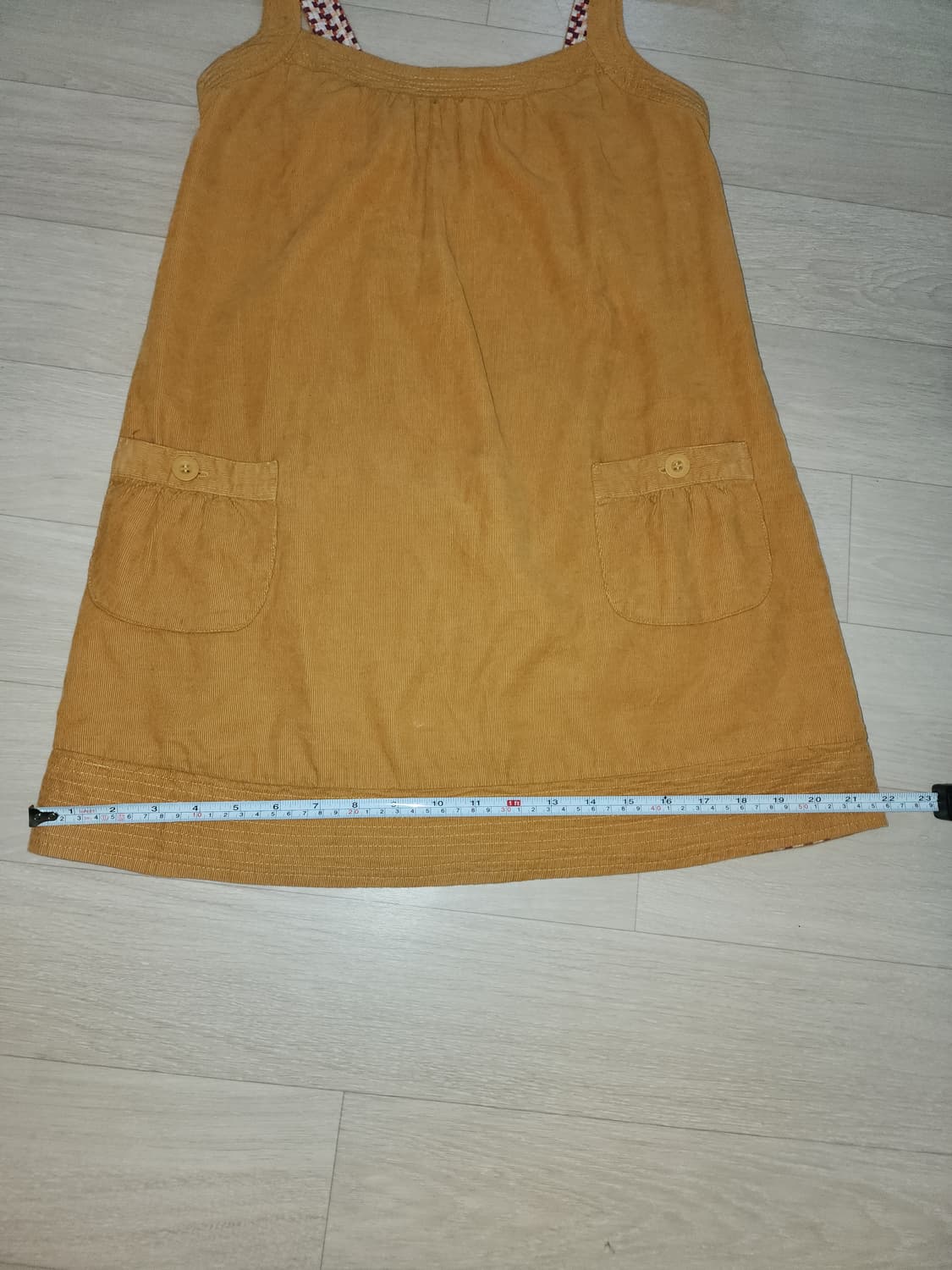 미국 빈티지 90s 00s 머스터드 코듀로이 레이어링 원피스 상품이미지8