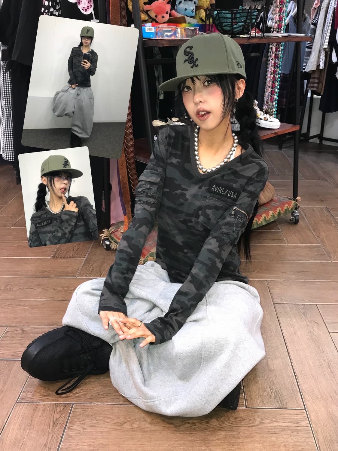 Avirex Camouflage Pocket L/S 상품이미지1