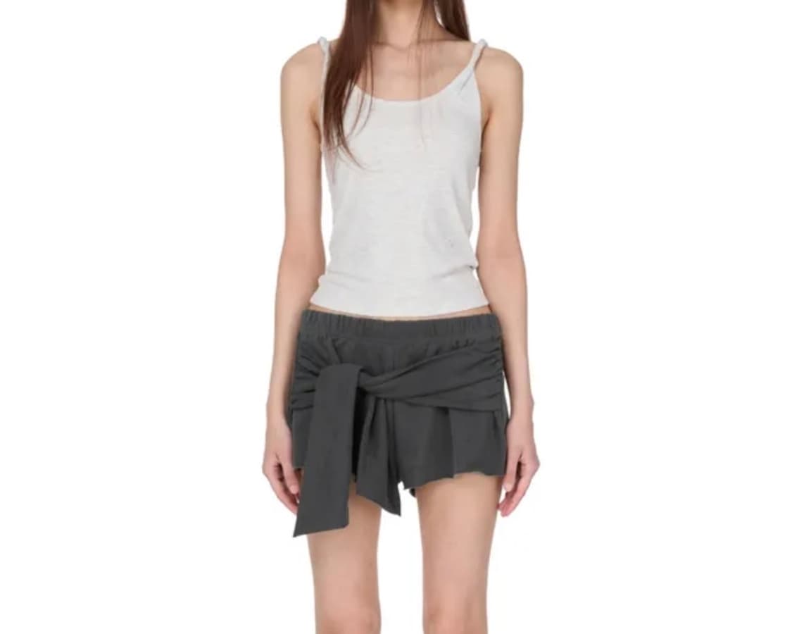 썬번프로젝트 Tie Raw-cut Sweat Shorts 상품이미지1