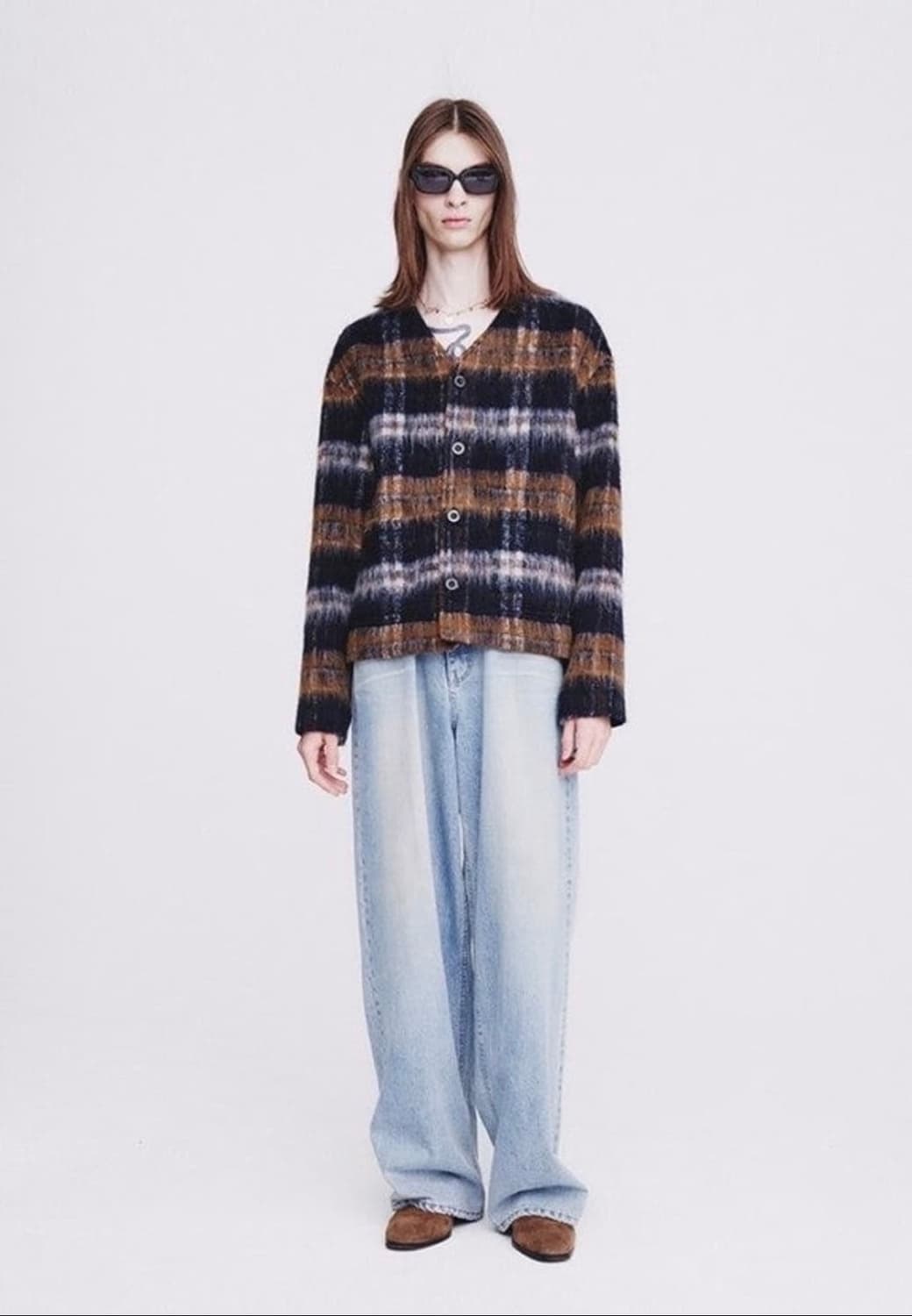 (구매)토니웩 23fw 모헤어 블루종 가디건 M사이즈 구매원합니다. 상품이미지1