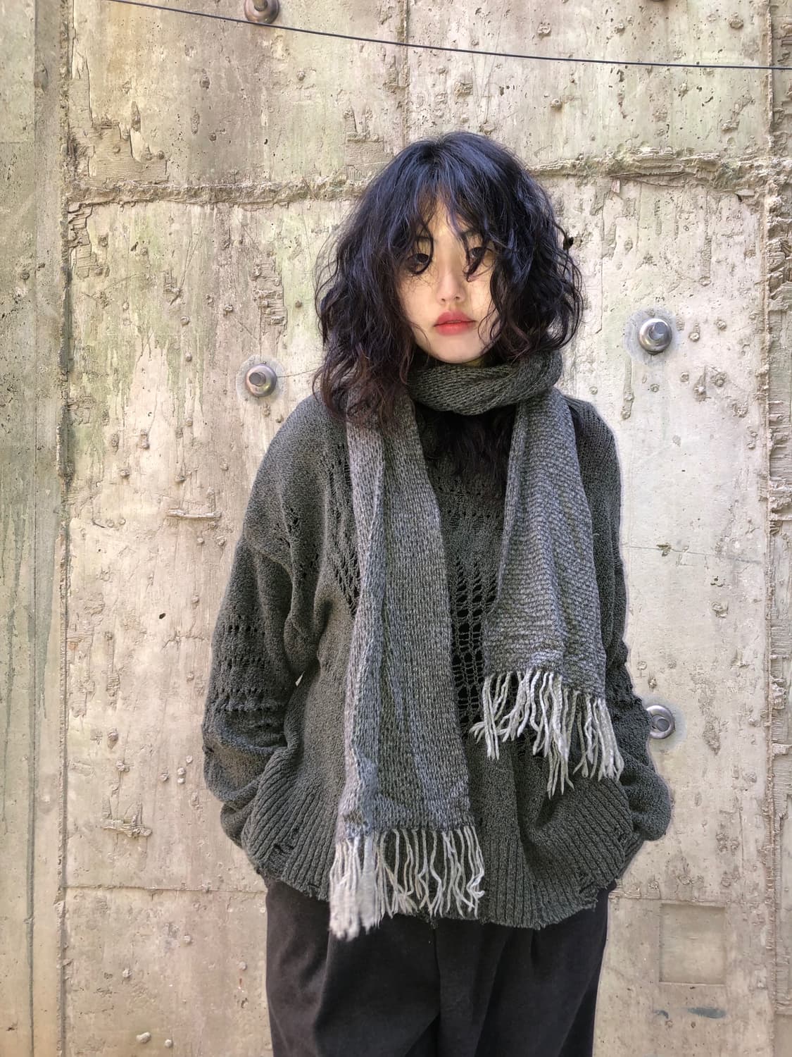 Vintage muffler (100% cashmere) 상품이미지1