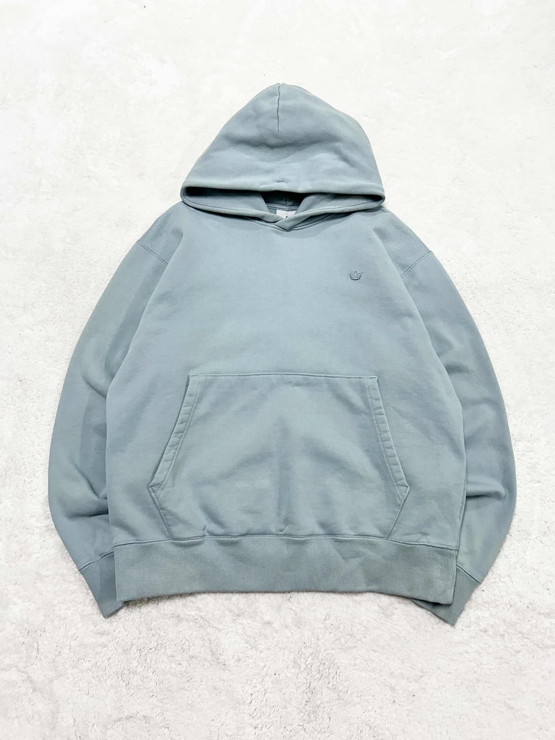 아디다스 패치로고 뮤트하늘 헤비스웻 후드 상품이미지5