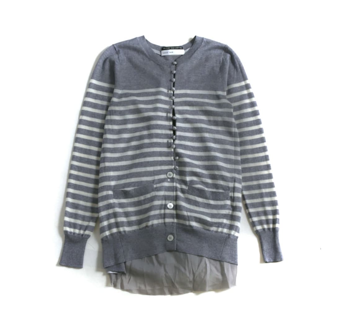 사카이 sacai 스트라이프 믹스 가디건 상품이미지1