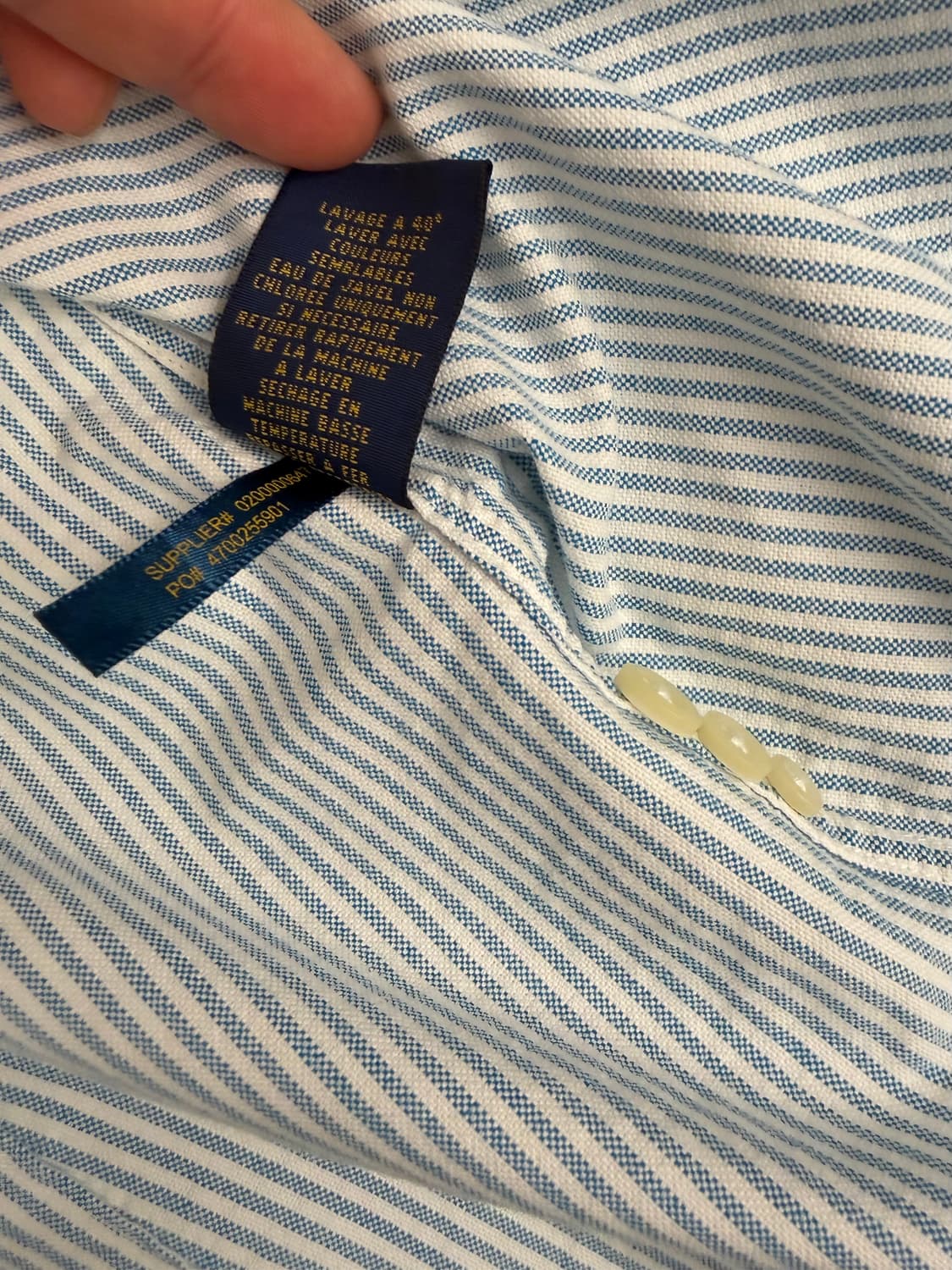 [M] 폴로 랄프로렌 옥스퍼드 스트라이프 셔츠 상품이미지5