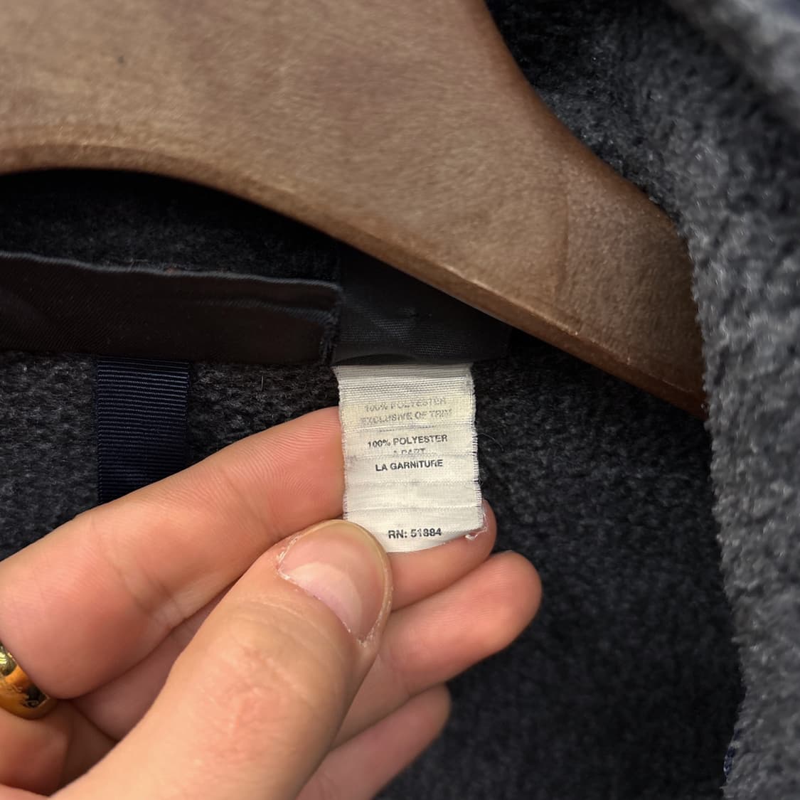 90s 파타고니아 미국생산 신칠라 딥파일 플리스 집업자켓 차콜 N890 상품이미지9