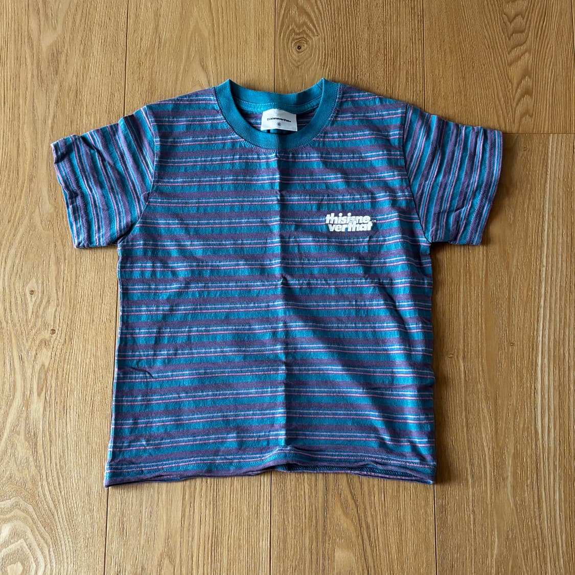 디스이즈네버뎃 Striped W Tee Light Blue 상품이미지5