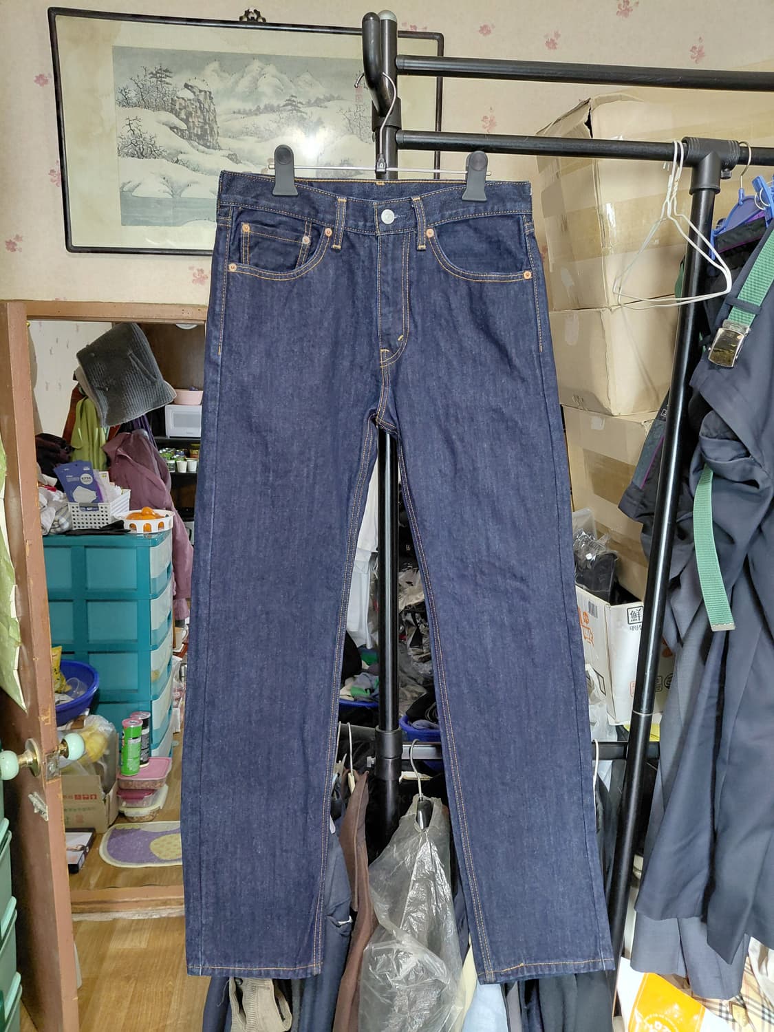 [리바이스505]레귤러핏 생지 데님 청바지 31사이즈  상품이미지1