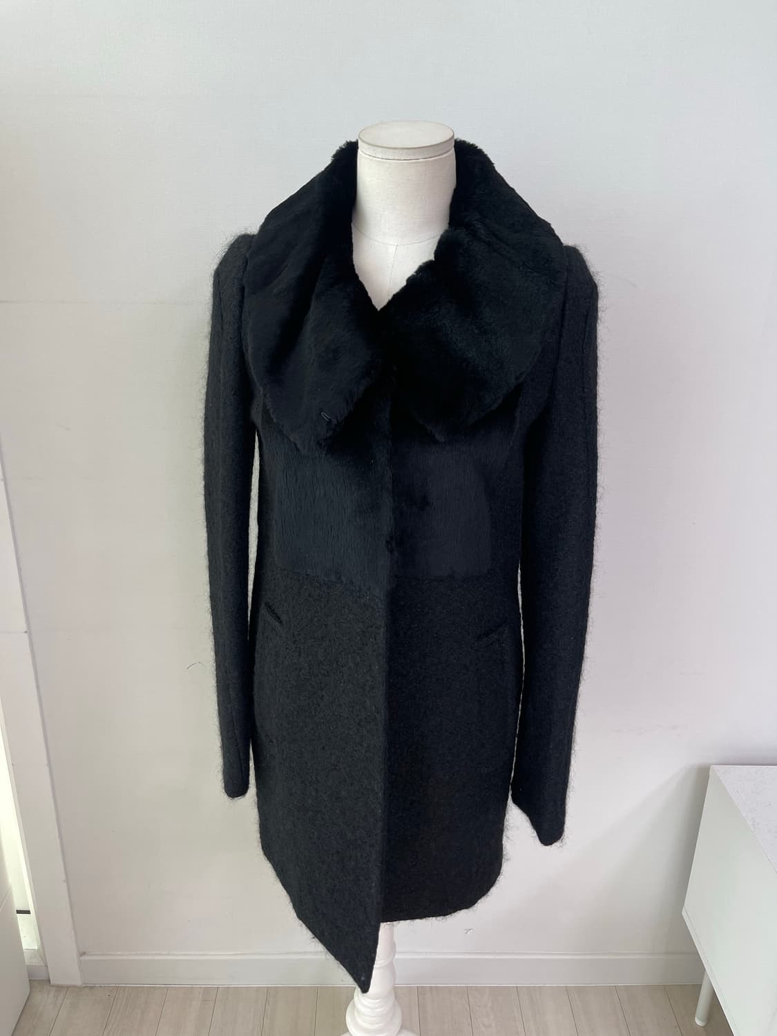 하니와이 토끼털 울 혼방 코트 44~55 상품이미지1