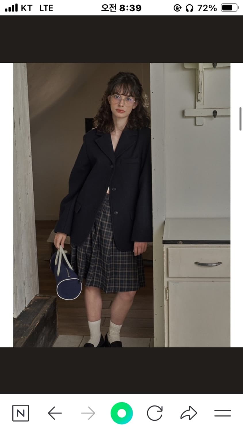 위드아웃썸머 로만자켓 네이비 상품이미지1