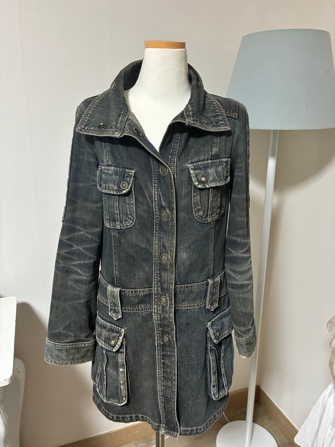 Y2K 청 원피스 자켓 상품이미지2