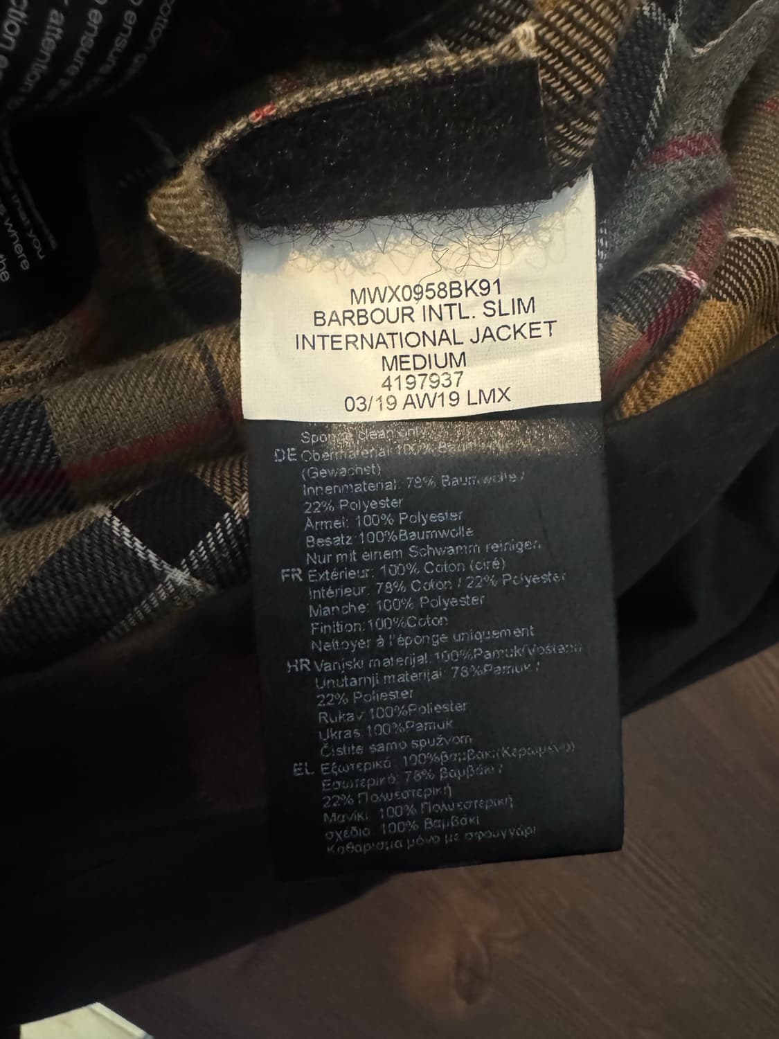 바버 인터내셔널 자켓 (m) 상품이미지7