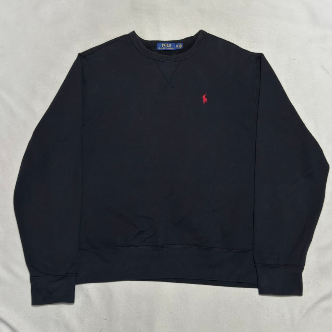 XL 폴로랄프로렌 블랙 기모 맨투맨 상품이미지2