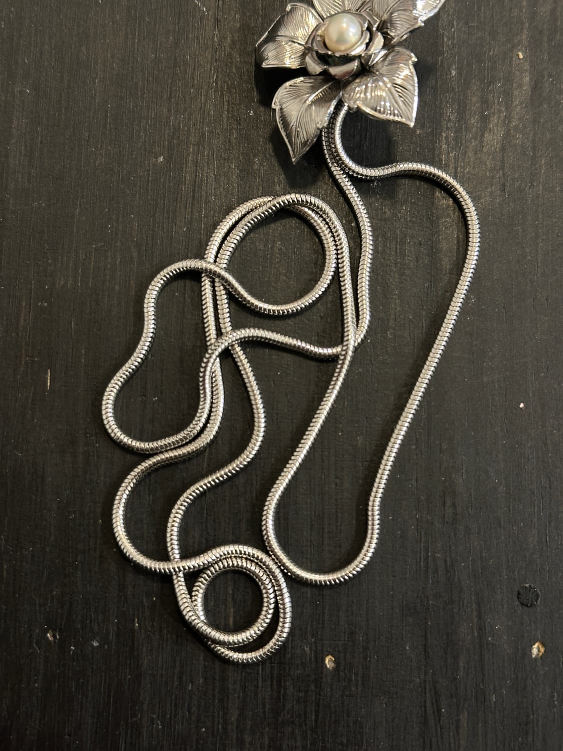 Vintage pearl bolo tie🫧 상품이미지4