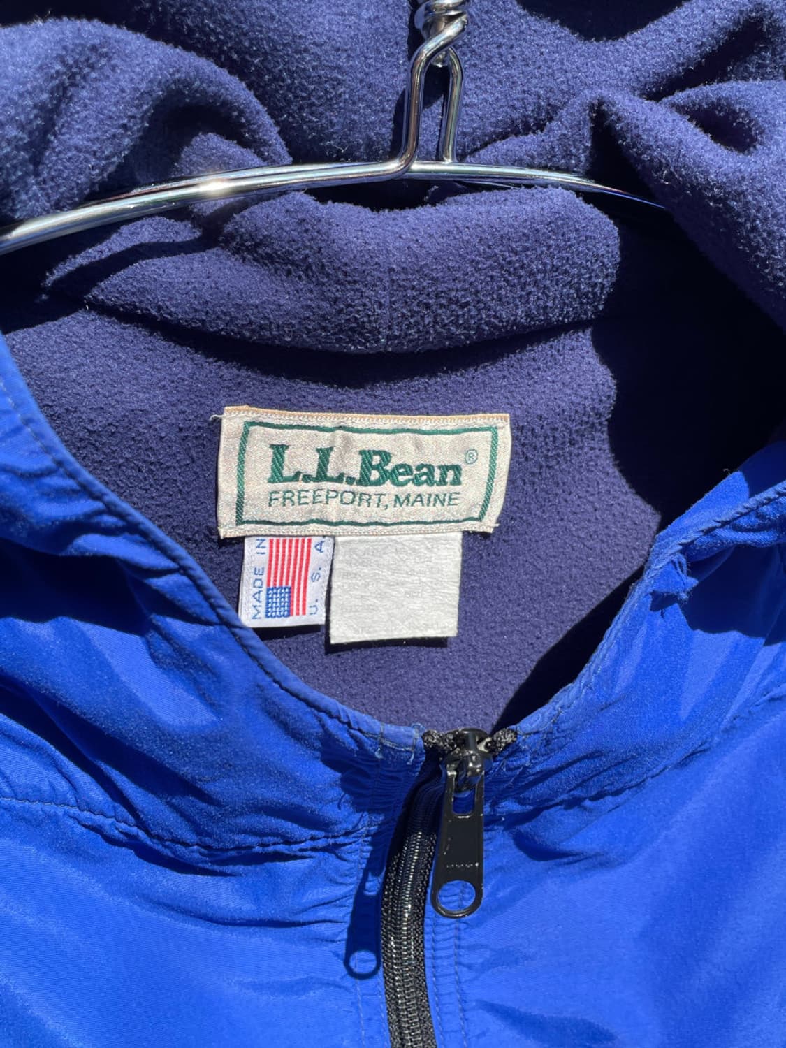 90s L.L.Bean Inner Fleece Lined Anorak 상품이미지2