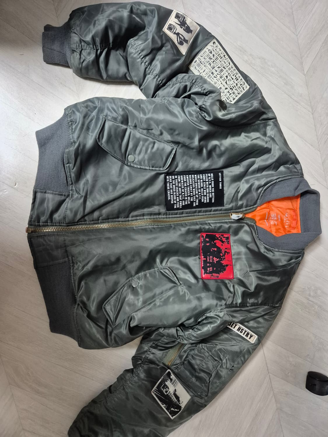 히스토리오브나스 패치 MA-1 로스코 항공자켓 상품이미지1