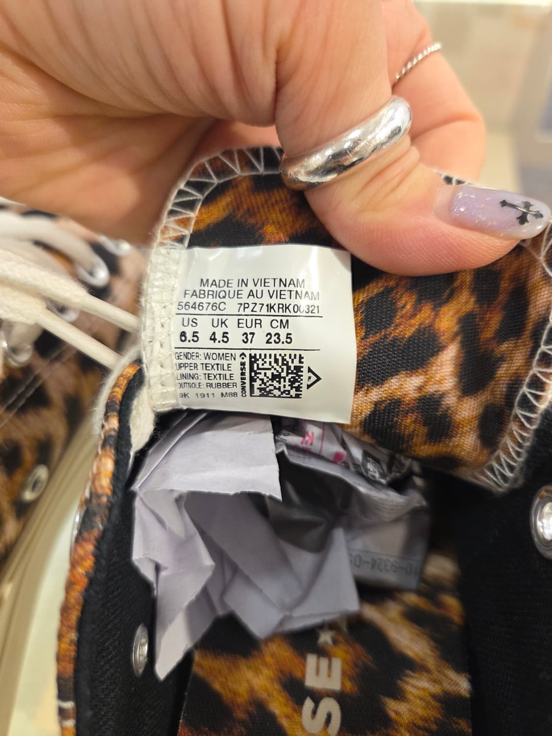 컨버스 레오파드  호피 플랫폼 스니커즈 상품이미지7