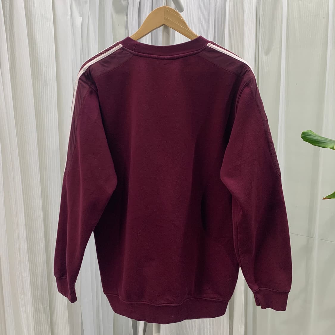 아디다스 빈티지 트레포일 로고 삼선 기모 맨투맨 1883 상품이미지2