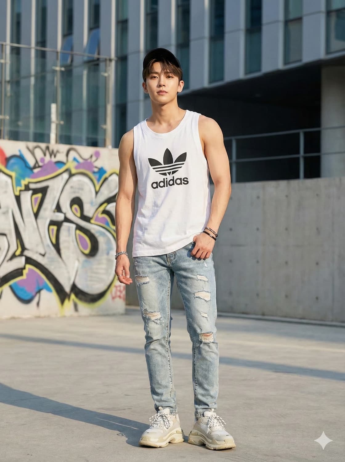 아디다스 오리지널 빅 로고 트레포일 탱크탑 상품이미지1