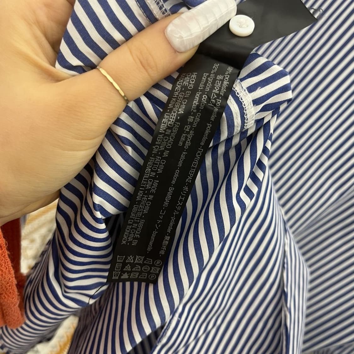 자라 빈티지 드레이프 프릴 드레스 블라우스 셔츠 M C10705 상품이미지6