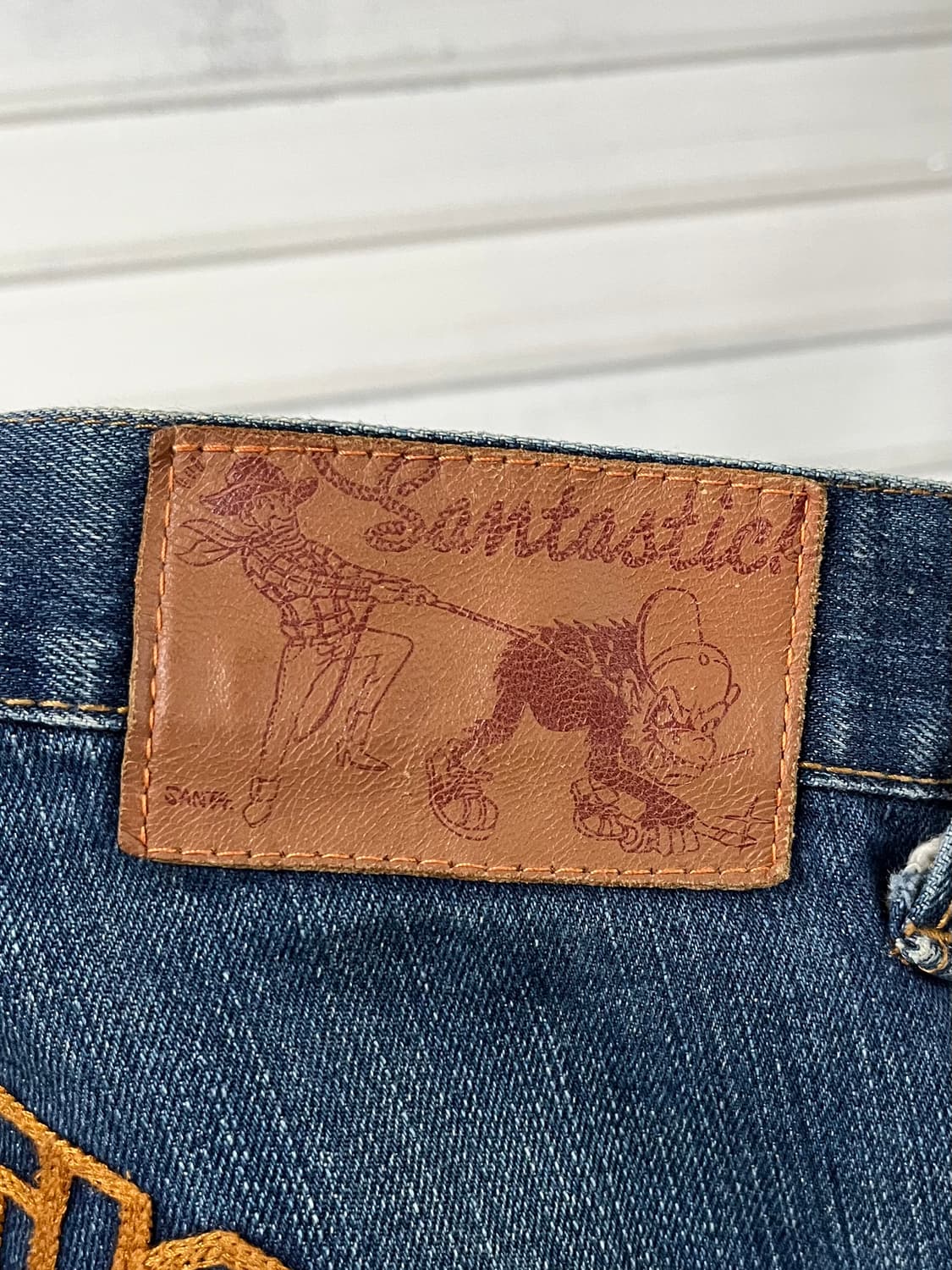 SANTASTIC! logo denim pants  상품이미지8