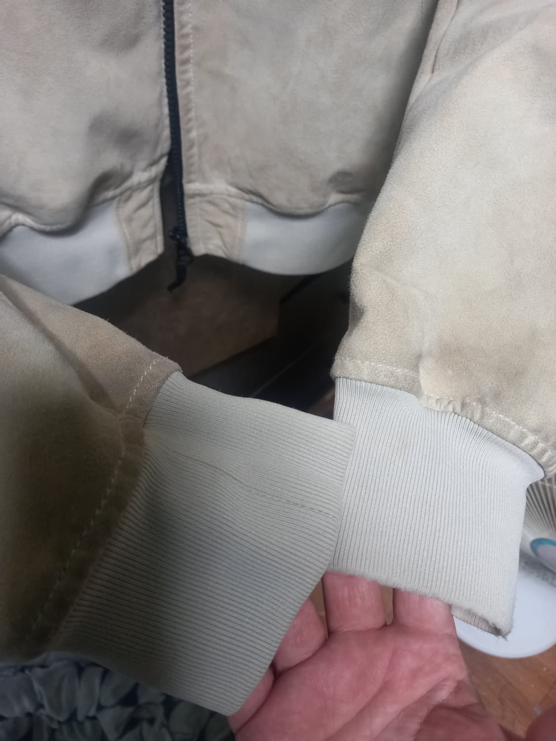 스톤아일랜드 레더 후두자켓 L 상품이미지4