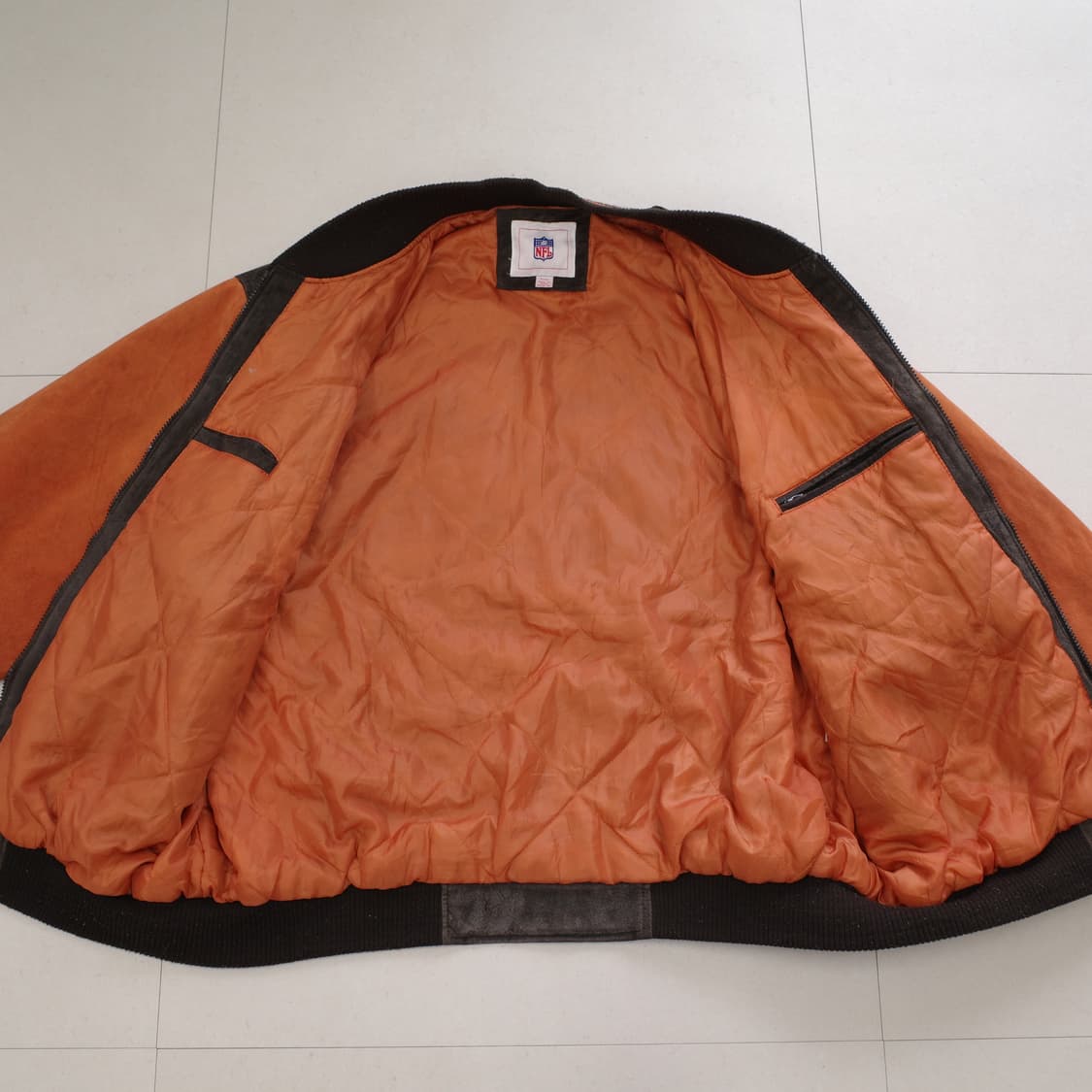 NFL 브라운스 G-III 리얼레더 바시티 자켓 XL 상품이미지6