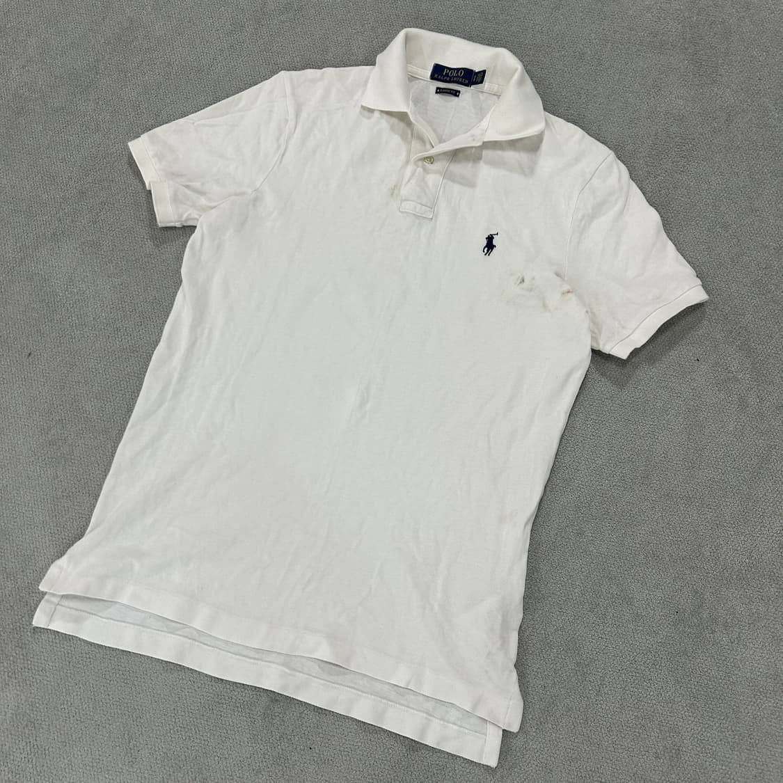 폴로 랄프로렌 화이트 반팔 카라티 xs 상품이미지1