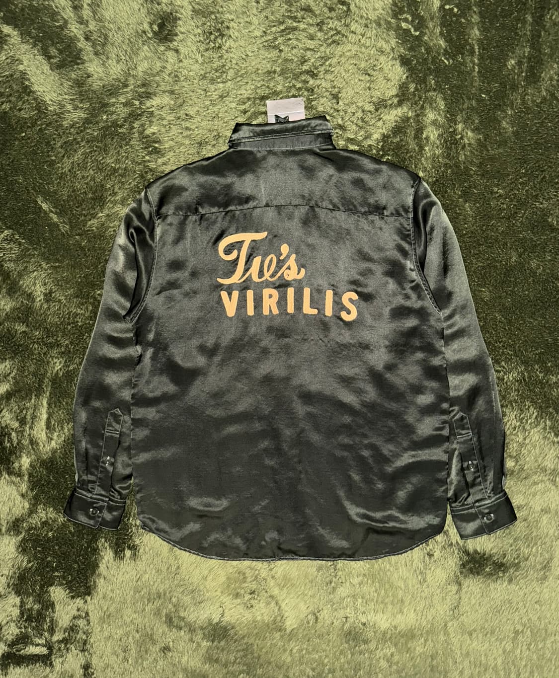 [50] 토가 비릴리스 엠브로이더리 사틴 웨스턴 셔츠 그린 상품이미지1