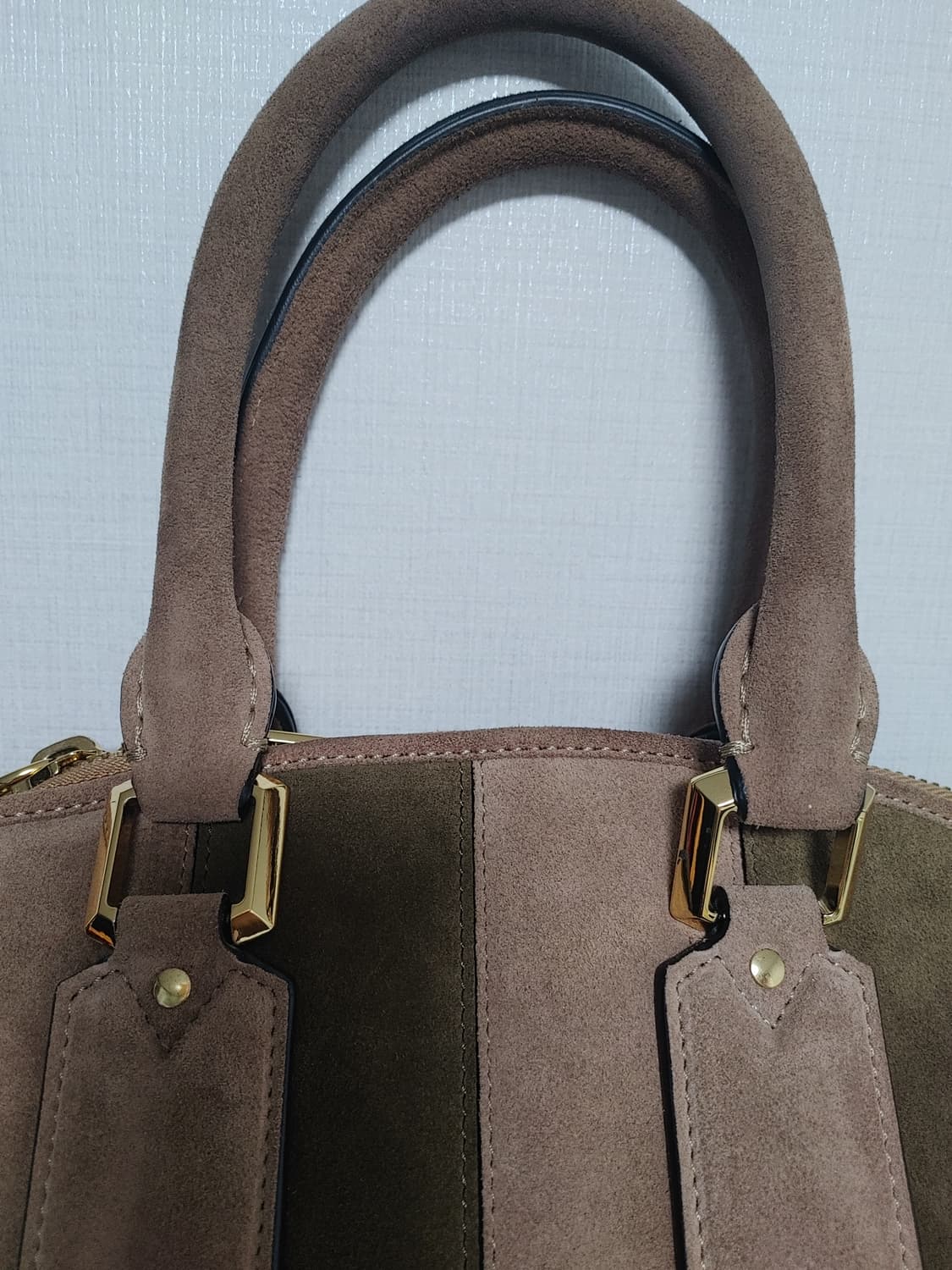 버버리 프로섬 스웨이드 토트백 베이지 브라운 컬렉션 명품 가죽 가방  상품이미지3