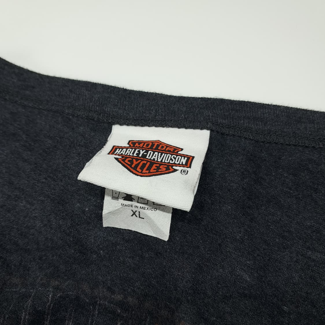 CL565 XL 할리데이비슨 00s 멕시코판 스모키마운틴 차콜 티셔츠 상품이미지3